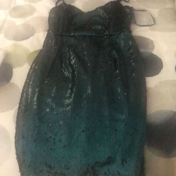 Vici dolls collection green sequin dress sz M new - Picture 4 of 4